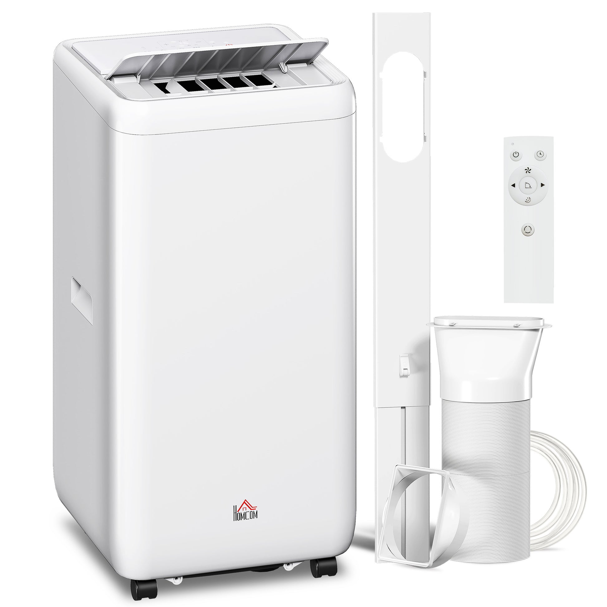Photo of HOMCOM 12,000 BTU 5-in-1 Mobile Air Conditioner, 35m² Radius - White in White colour on a white background