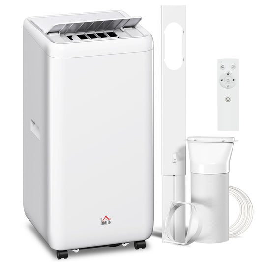 Photo of HOMCOM 12,000 BTU 5-in-1 Mobile Air Conditioner, 35m² Radius - White in White colour on a white background