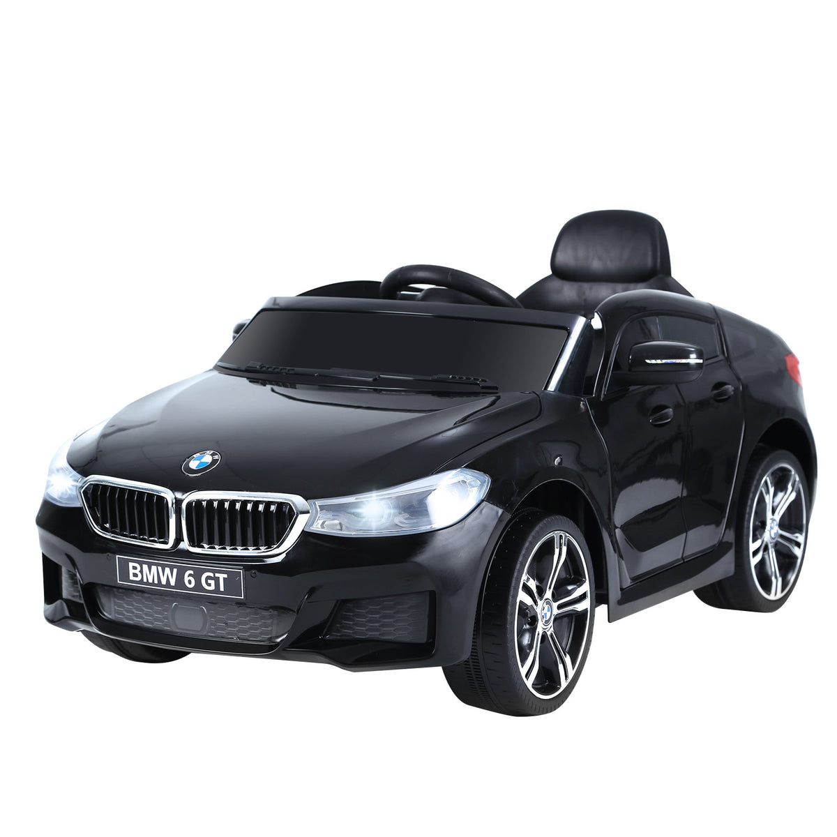 Photo of HOMCOM Kids Electric Ride On Car 6V Licensed BMW 6GT W/ Remote-Black in Remote-Black colour on a white background
