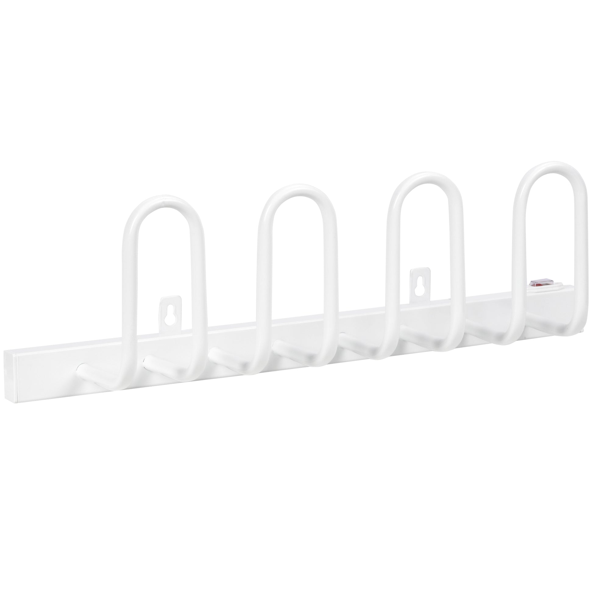 Photo of HOMCOM 2 Pairs Electric Shoe Dryer, Wall Mounted Shoe Warmers with Constant Temperature for Boots, Leather Shoes, Socks, White in White colour on a white background