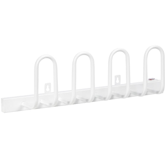 Photo of HOMCOM 2 Pairs Electric Shoe Dryer, Wall Mounted Shoe Warmers with Constant Temperature for Boots, Leather Shoes, Socks, White in White colour on a white background