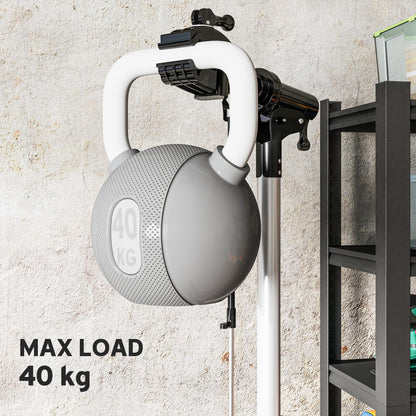 HOMCOM bike repair stand shown supporting a 40 kg weight