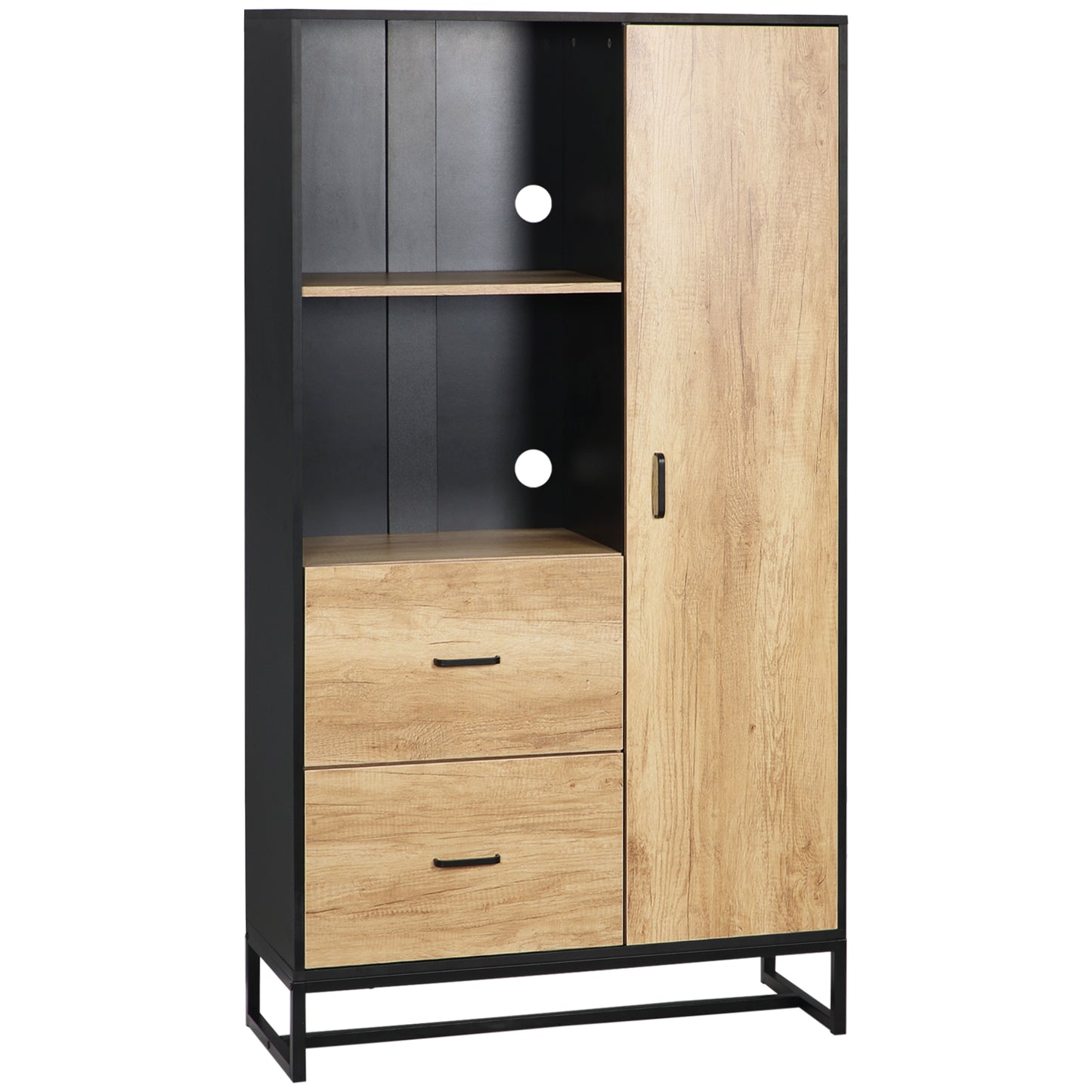 Photo of HOMCOM Tall Kitchen Cupboard, Freestanding Kitchen Pantry Cabinet with Adjustable Shelves, Drawers and Soft Close Door, 160cm in 160cm colour on a white background