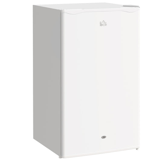Photo of HOMCOM 91L Freestanding Under-Counter Fridge with Lock - White in White colour on a white background
