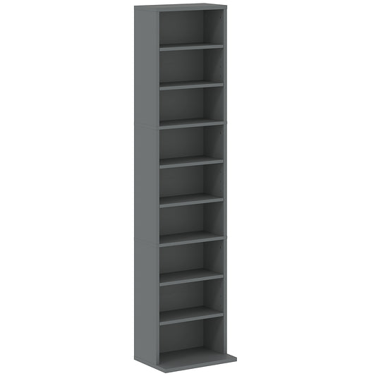 Photo of HOMCOM 260 Narrow CD Storage Unit - Grey in Grey colour on a white background
