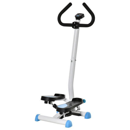 Photo of HOMCOM Twister Stepper, Step Machine with Adjustable Resistance, LCD Screen - Blue in Blue colour on a white background