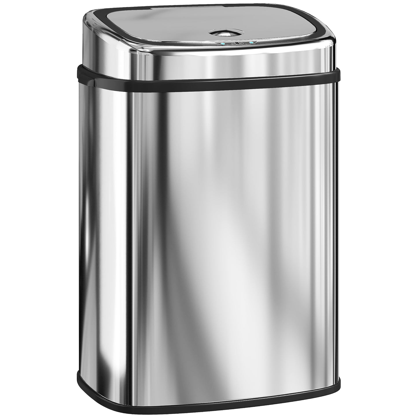 Photo of HOMCOM 50L Stainless Steel Sensor Bin - Silver Tone in Tone colour on a white background