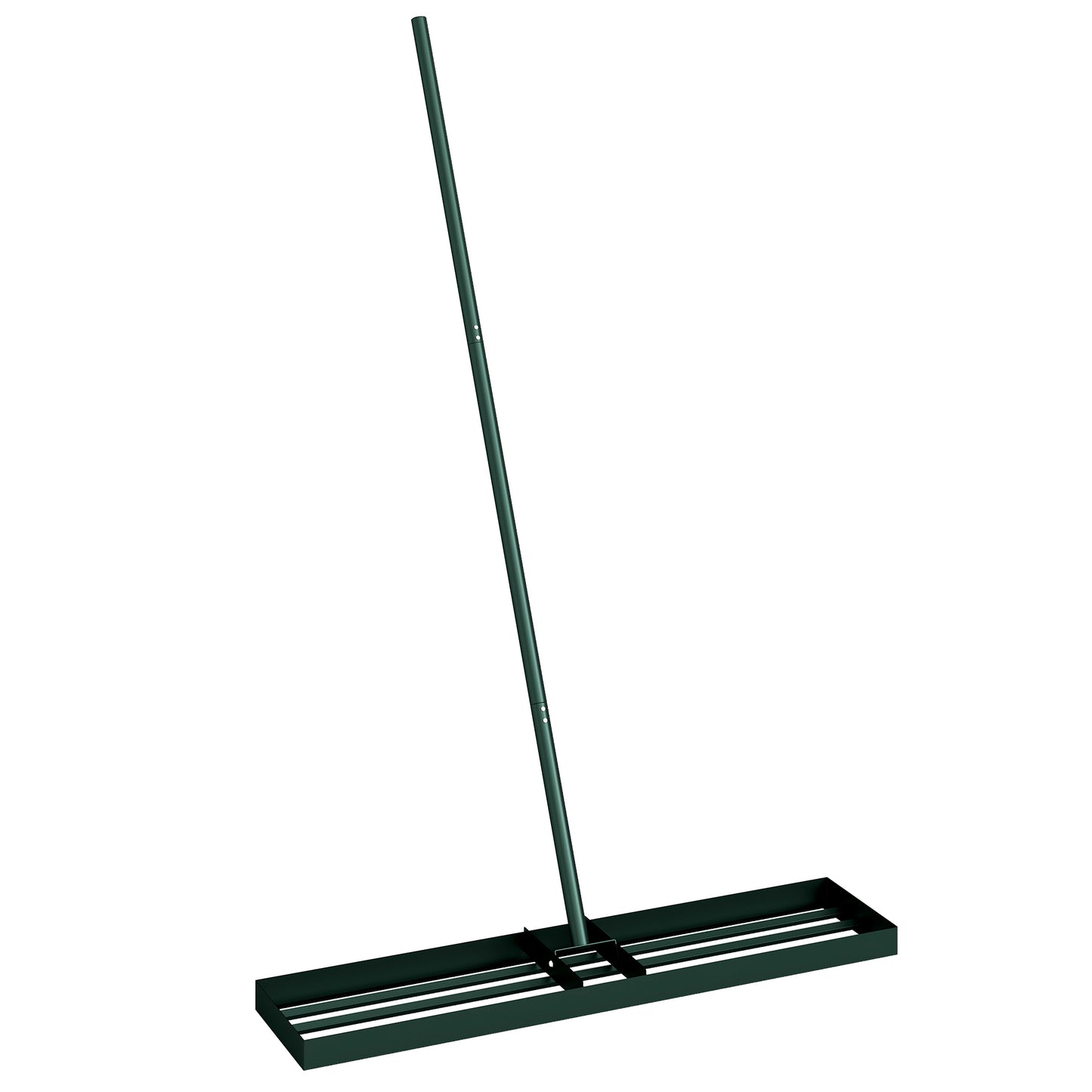 Photo of Outsunny Lawn Levelling Rake, 113 x 26 cm Lawn Leveller Lute with 169 cm Handle for Grass Soil Sand Yard Golf Course in Course colour on a white background