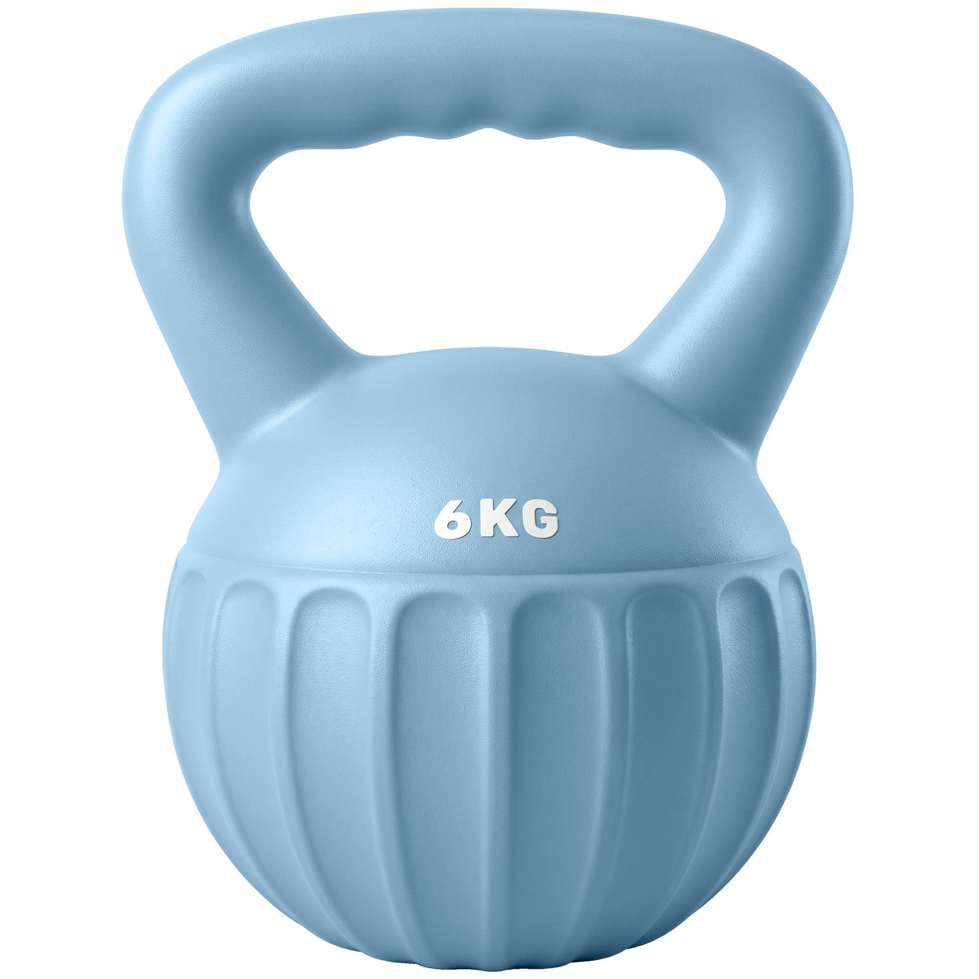 Photo of SPORTNOW Kettlebell for Strength Training Kettle Bell with Non-Slip Handle 6 kg Blue in Blue colour on a white background