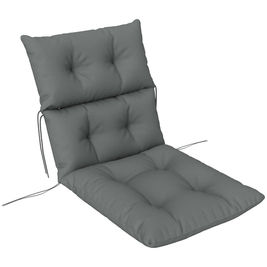 Photo of Outsunny 115 x 56cm Rocking Chair Padded Seat Cushion - Light Grey in Grey colour on a white background
