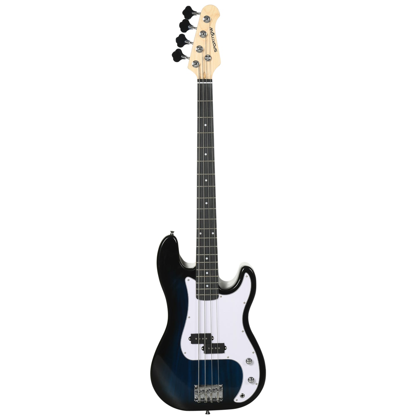 Photo of SPORTNOW 4 String Full Size Electric Bass Guitar for Beginners in Beginners colour on a white background