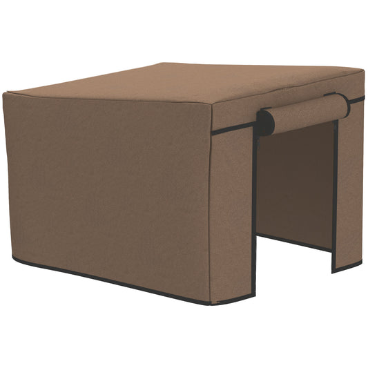 Photo of PawHut Water-Resistant Rabbit Hutch Cover for X-D2-0047 and Similar Models, 43 x 52 x 37cm, Brown in Brown colour on a white background