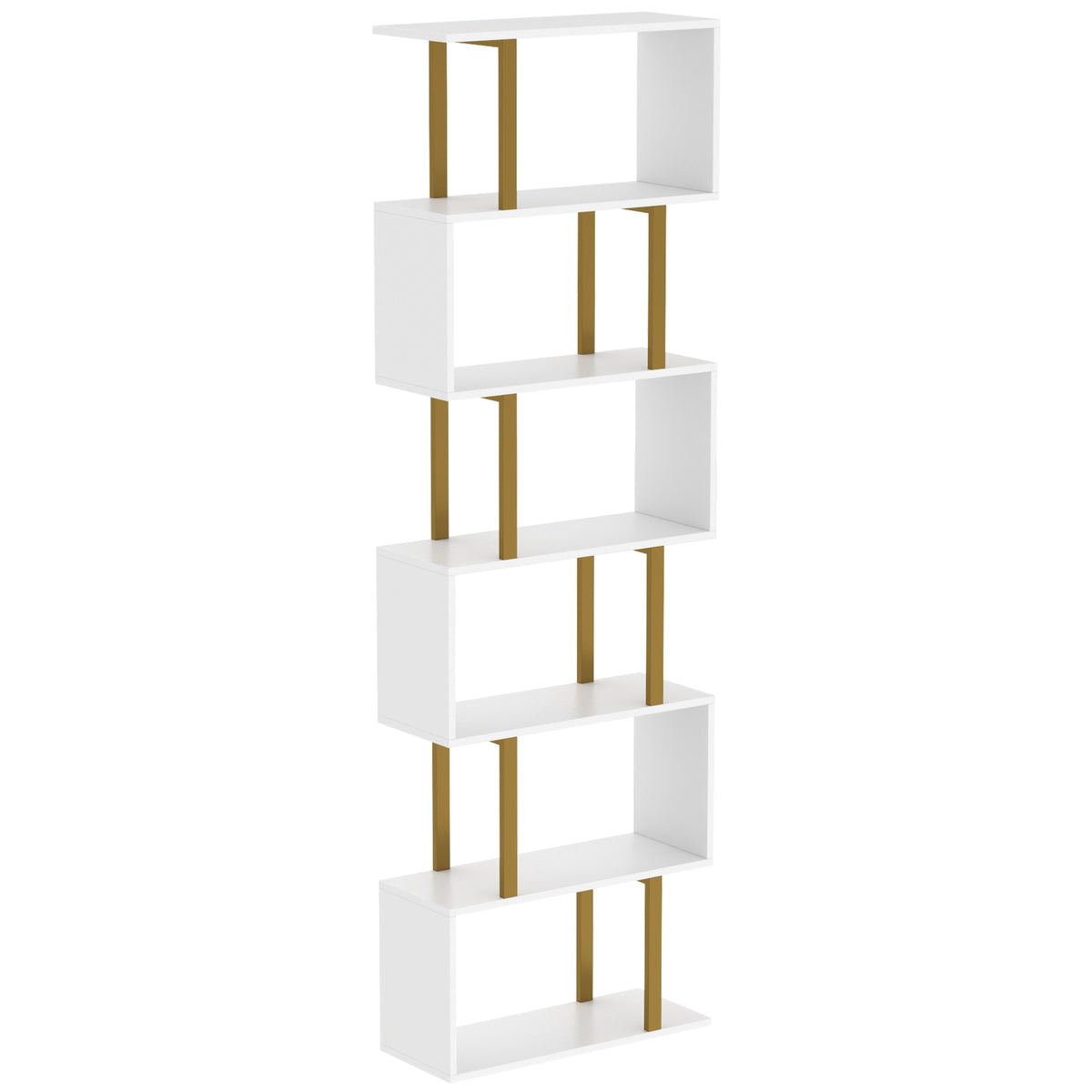 Photo of HOMCOM standing units free bookshelves industrial case bedroom in bedroom colour on a white background