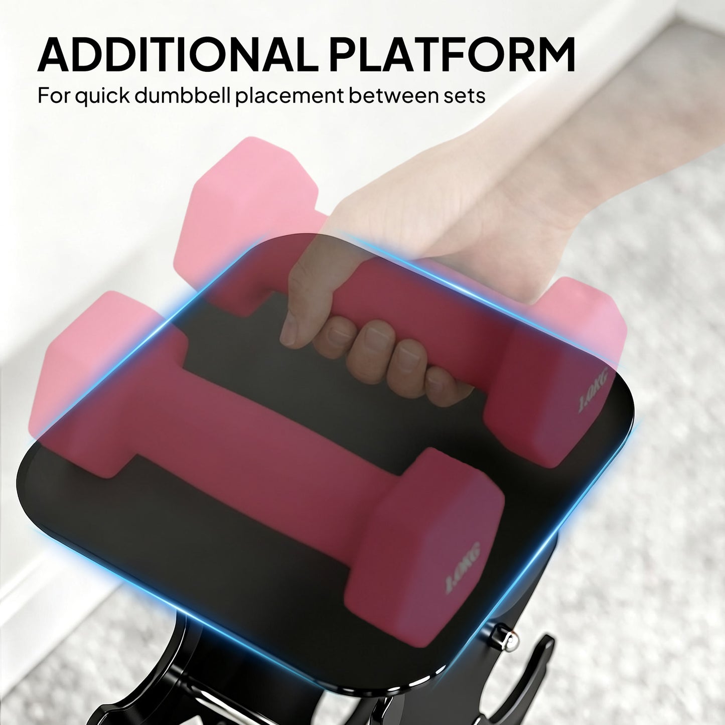 SPORTNOW Hex Dumbbells Set with Dumbbell Rack, Hand Weights for Home Gym Strength Training, 2 x 1kg, 2 x 2kg, 2 x 3kg, 2 x 4kg