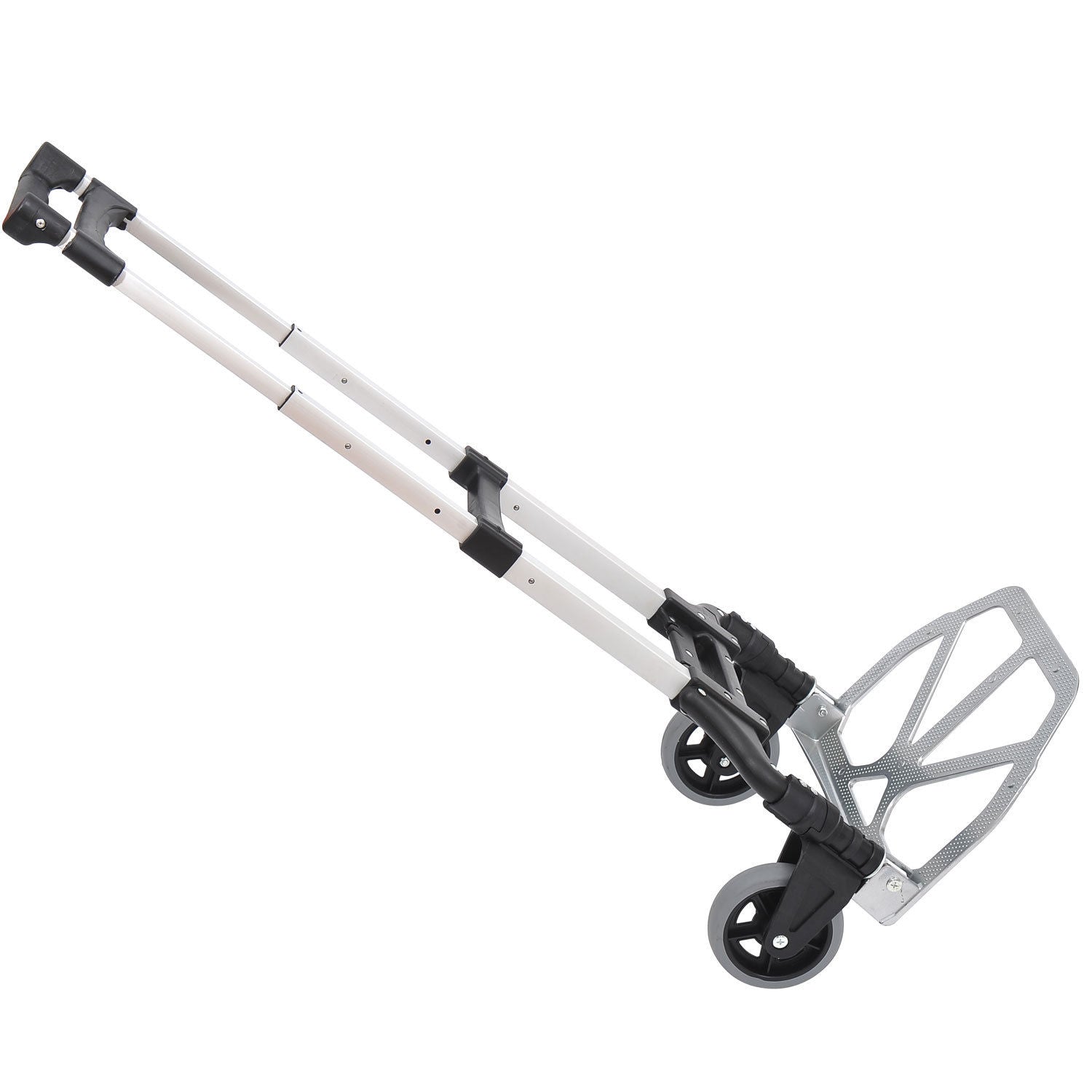 Photo of HOMCOM Aluminium Folding Hand Truck Trolley, Heavy Duty Foldable Sack Cart with Adjustable Telescoping Handle, 70KG Load Capacity in Capacity colour on a white background
