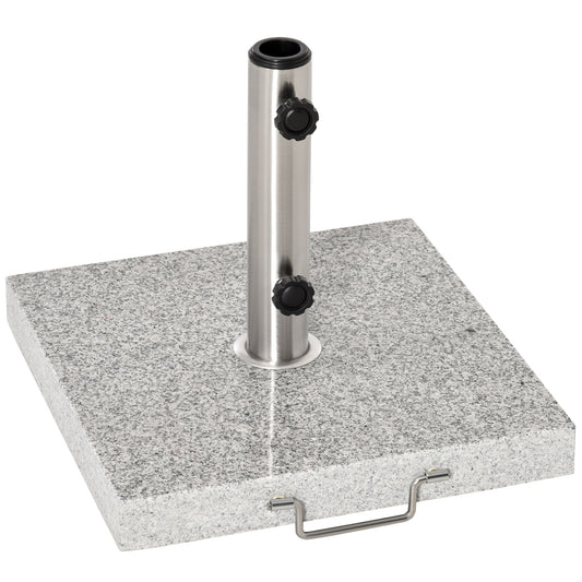Photo of Outsunny 25kg Garden Umbrella Base Durable Parasol Holder Patio Furniture Outdoor Sunshade Marble Stand in Stand colour on a white background