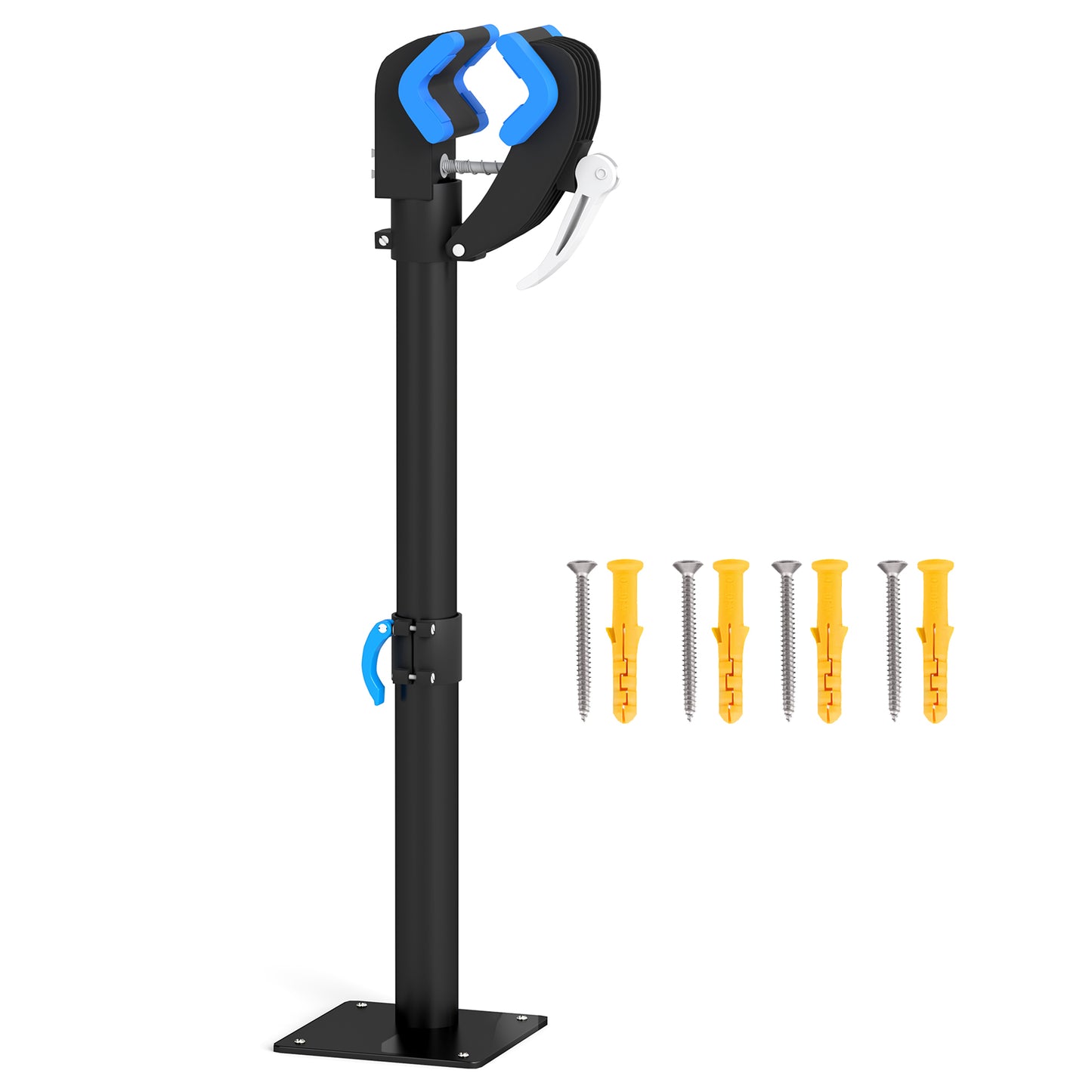 Photo of HOMCOM Bike Repair Stand, with Adjustable Clamp, Black in Black colour on a white background