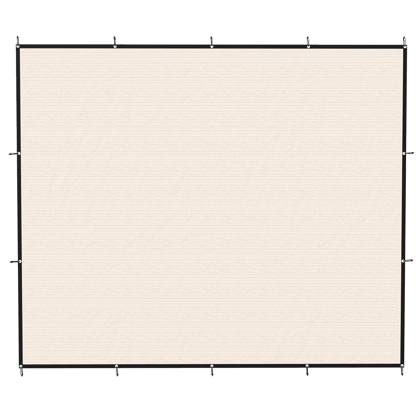 Photo of Outsunny Sun Shade Sail UV Protection Canopy with Stainless Steel Eyelets for Patio Garden 3 x 3.6 m Beige in Beige colour on a white background
