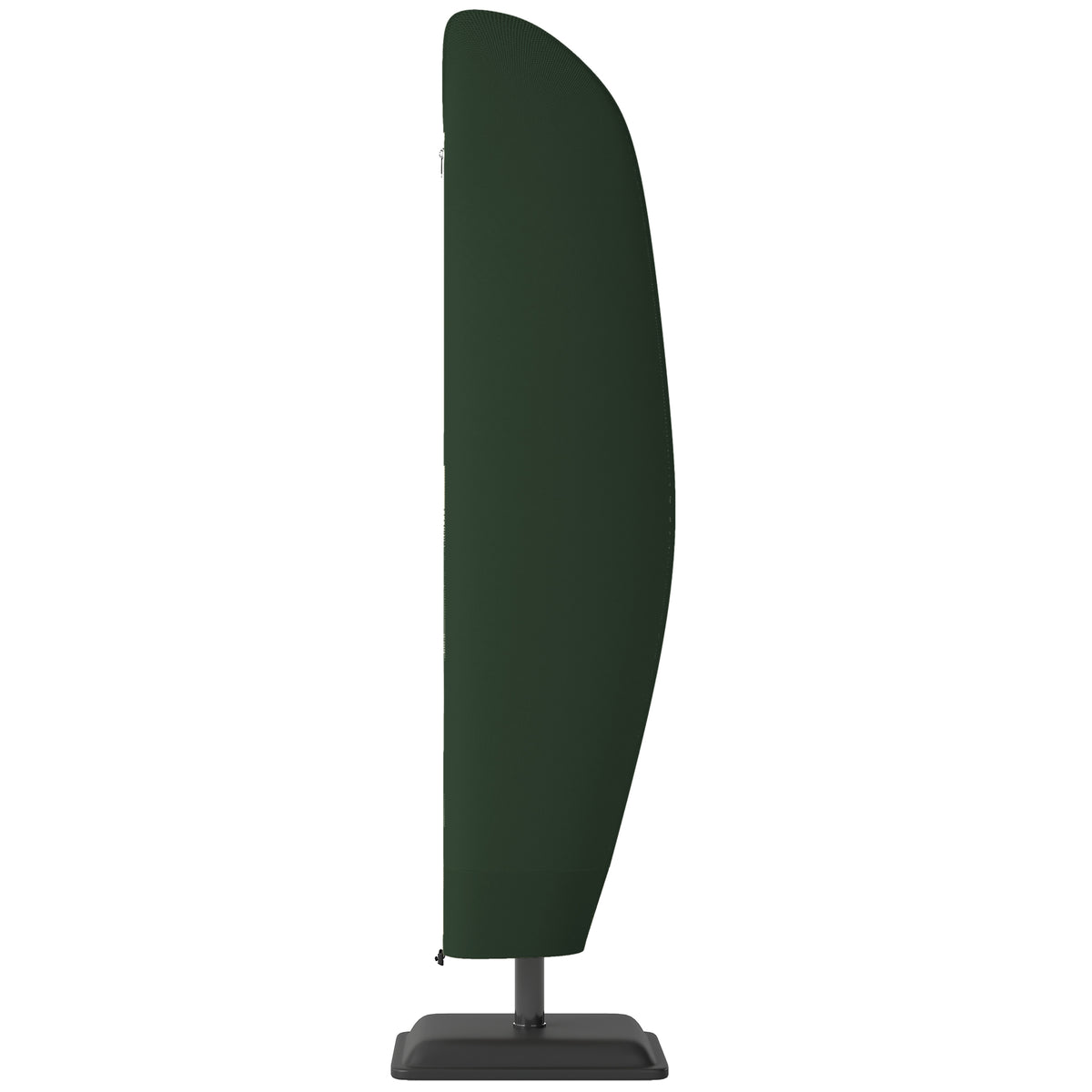 Photo of Outsunny Parasol Cover, 300D Oxford Cantilever Umbrella Cover Fit for 2-4m Parasol, Green in Green colour on a white background