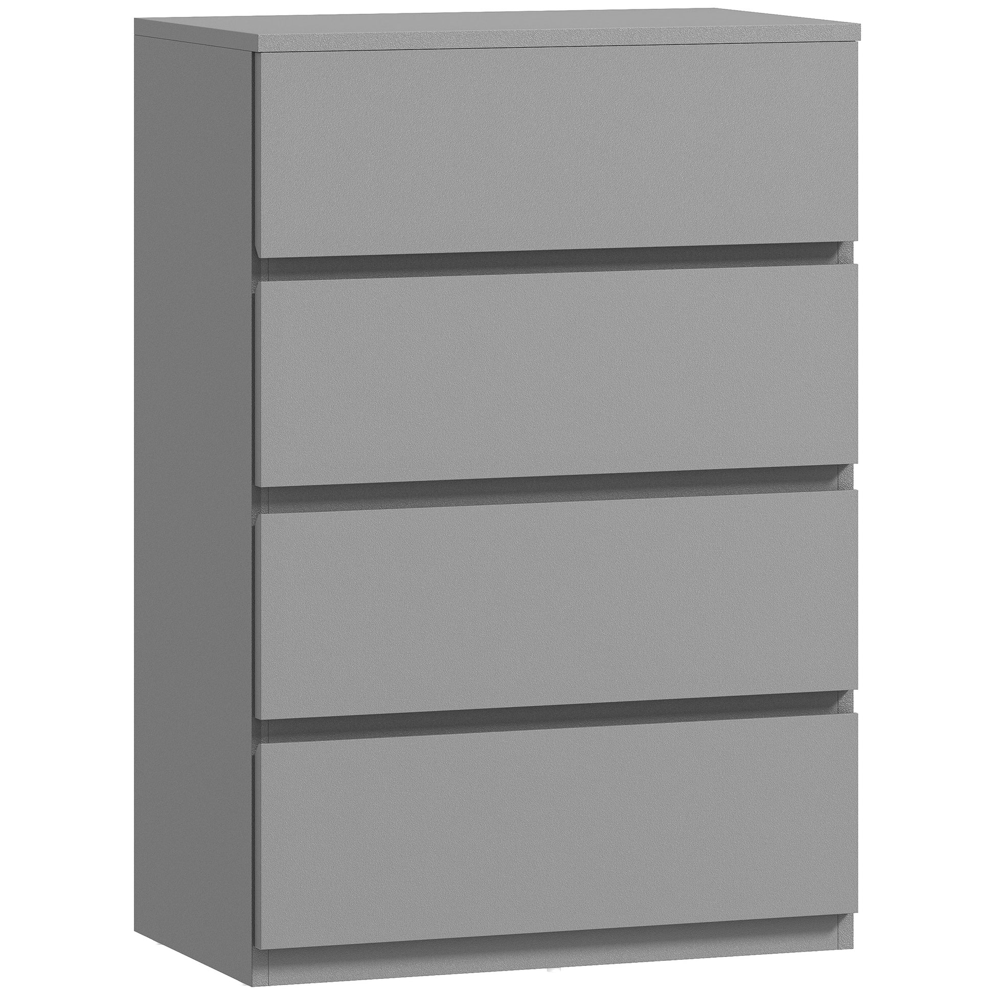 Photo of HOMCOM Chest of Drawers, 4-Drawer Storage Cabinets, Modern Dresser, Storage Drawer Unit for Bedroom in Bedroom colour on a white background