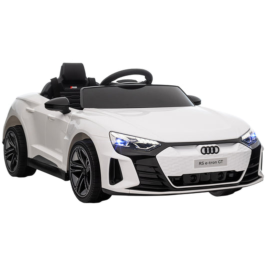 Photo of HOMCOM Audi Licensed 12V Kids Electric Ride-On, with Remote Control, Suspension System, Lights, Music, Motor - White in White colour on a white background