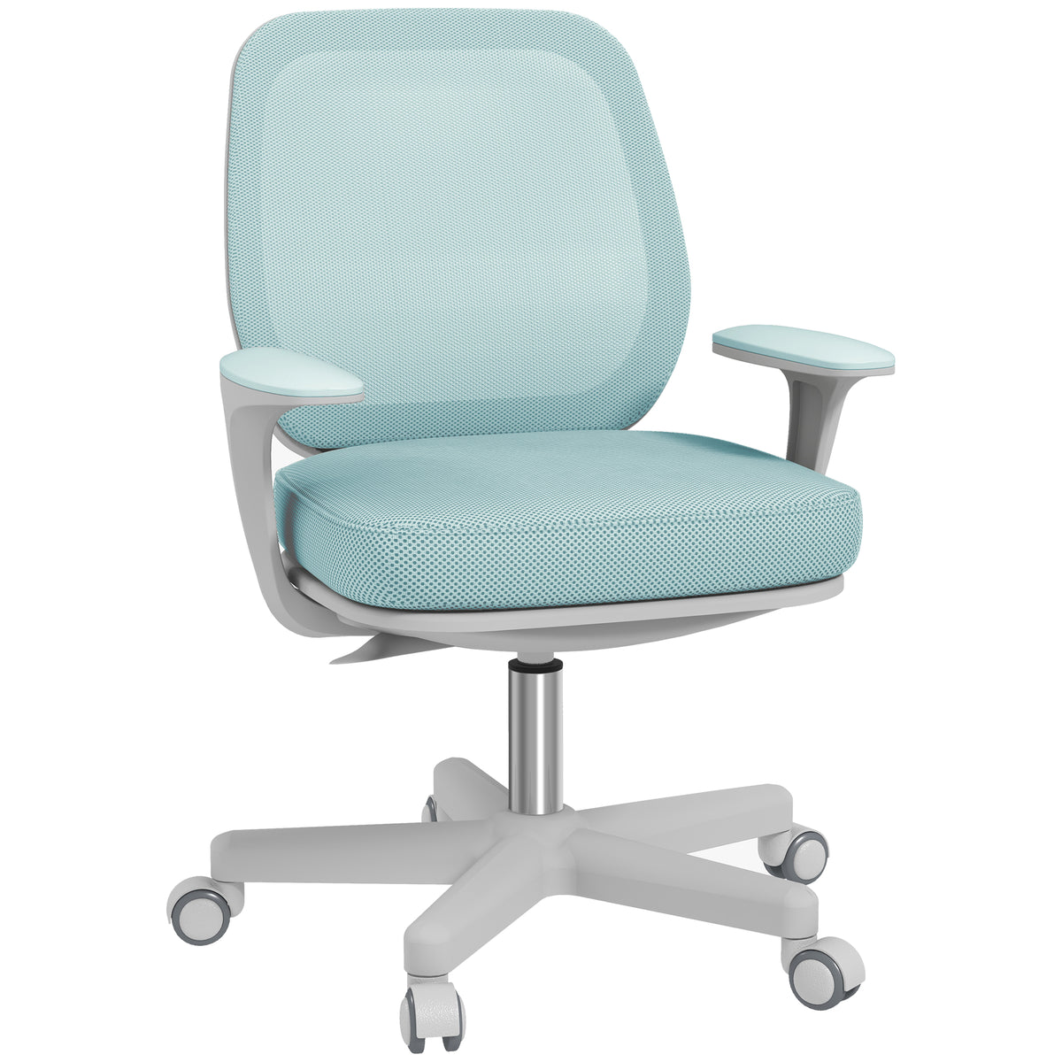 Photo of Vinsetto 44-56cm Mesh Back Office Chair - Light Green in Green colour on a white background