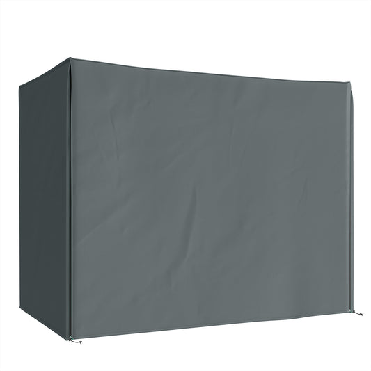 Photo of Outsunny 220 x 125cm Three-Seater Swing Chair Protective Cover - Grey in Grey colour on a white background