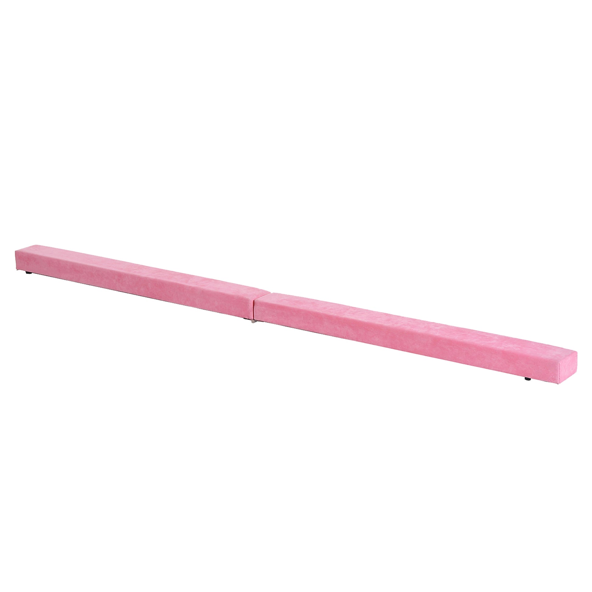 Photo of HOMCOM 2.1M 7FT Gymnastics Folding Balance Beam Home Gym Training Exercise Sports - Pink in Pink colour on a white background