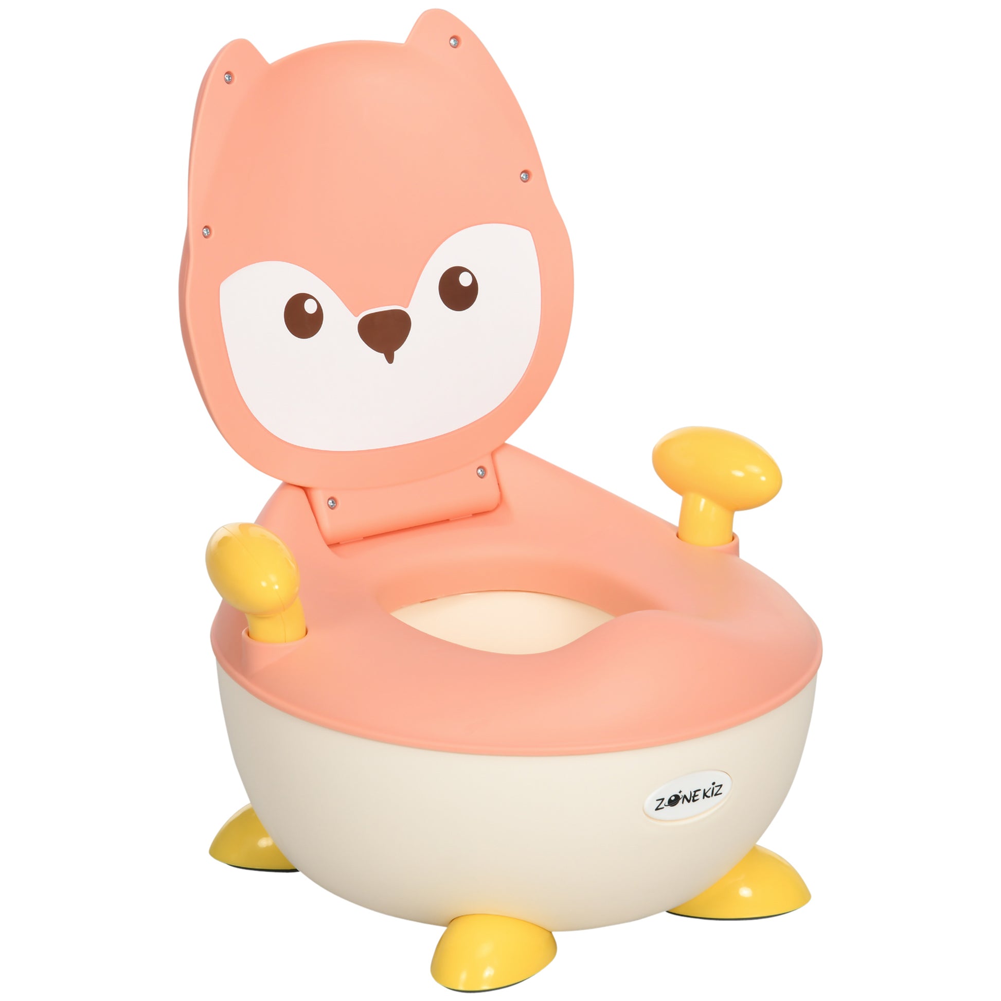 Photo of ZONEKIZ Baby Potty Training Toilet with Splash Guard, Anti-Tip Feet, Side Handles, Easy to Clean in Clean colour on a white background