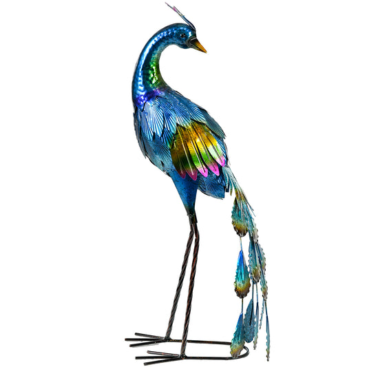 Photo of Outsunny Steel Peacock Garden Statue Decoration Gift in Gift colour on a white background
