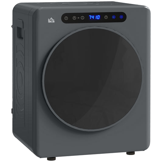 Photo of HOMCOM 4kg Compact 40-60℃  Tumble Dryer - Grey in Grey colour on a white background