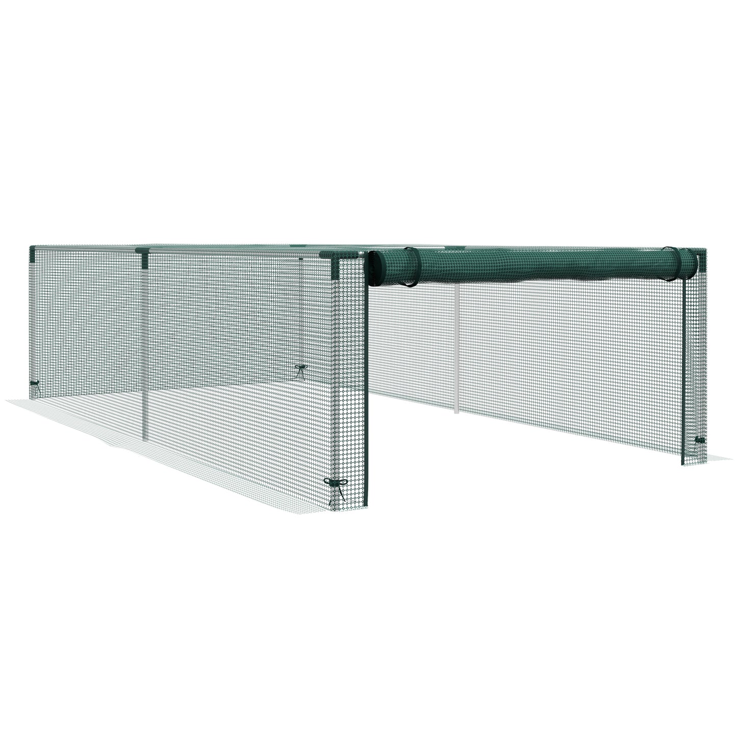 Photo of Outsunny 8' x 4' Plant Protection Cage, with Door, Green in Green colour on a white background