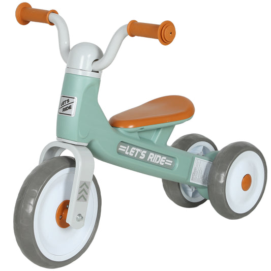 Photo of AIYAPLAY Toddler Balance Bike with No Pedal, 3 Silence Wheels for 12-36 Months Boys and Girls, Indoor Outdoor, Green in Green colour on a white background