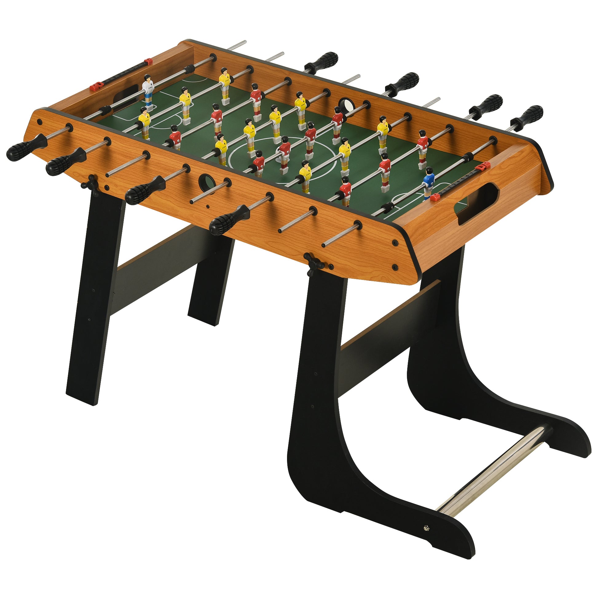 Photo of HOMCOM Folding Football Gaming Table Mini Foosball Soccer Table for Family Fun Indoor Play Sports in Sports colour on a white background
