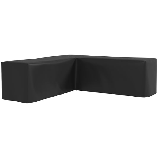 Photo of Outsunny 250 x 250cm L-Shaped Protective Furniture Cover in Cover colour on a white background