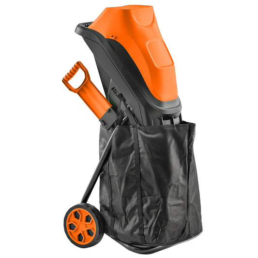Photo of Outsunny 2500W Electric Wood Chipper, Corded Wood Mulcher Shredder with 45L Collection Bag, 4300RPM, 44mm Cutting Diameter in Diameter colour on a white background