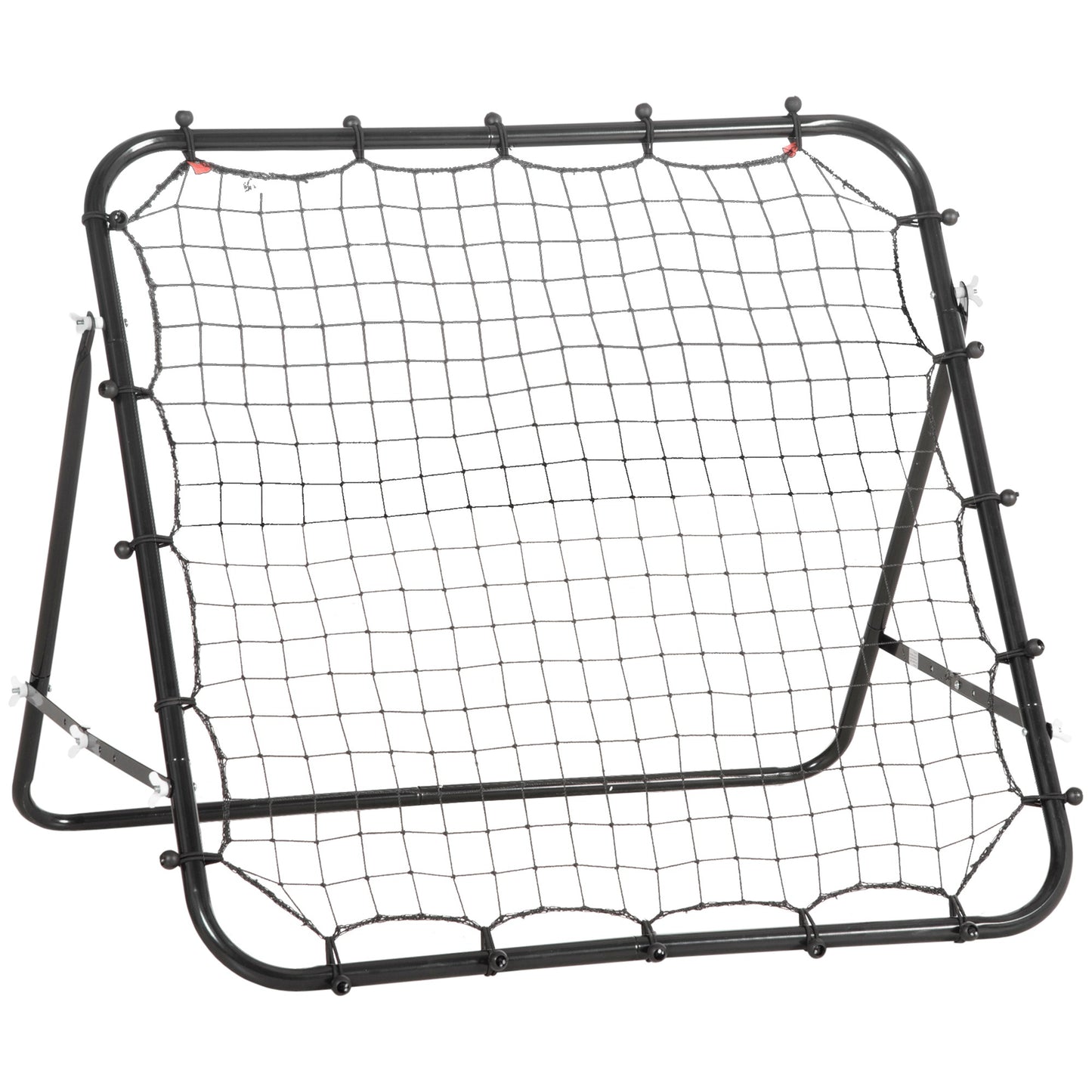 Photo of HOMCOM Rebounder Net, Practise Kickback Goal, for Teens, Adults Training - Black in Black colour on a white background