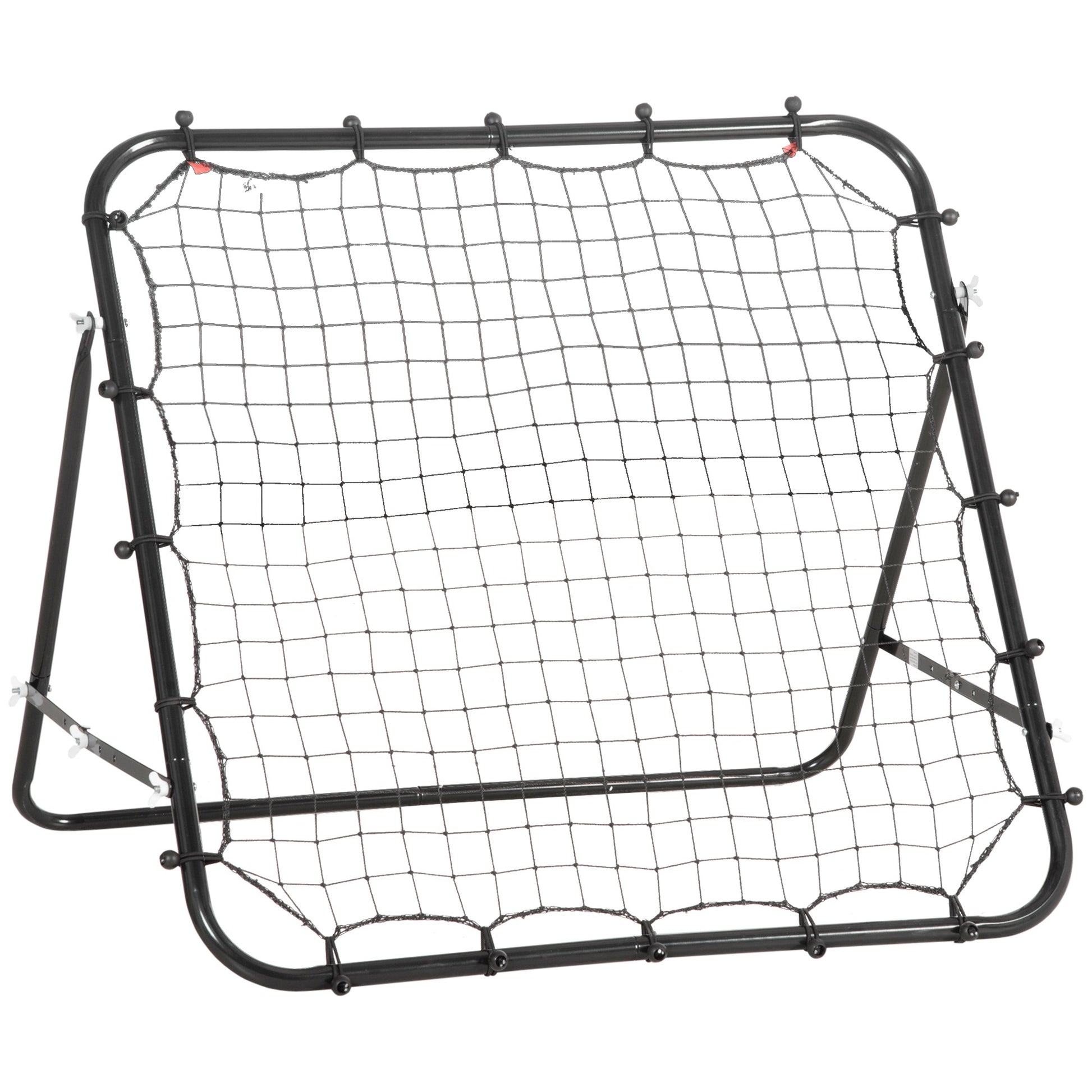 Photo of HOMCOM Rebounder Net, Practise Kickback Goal, for Teens, Adults Training - Black in Black colour on a white background