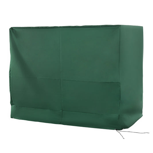 Photo of Outsunny 3-Seat Outdoor Garden Swing Chair Protective Cover Water UV Resistant, 240L x 133Wcm, Green in Green colour on a white background