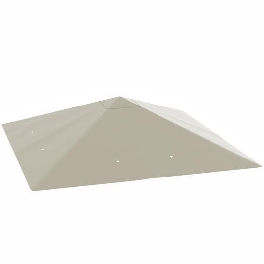 Photo of Outsunny 3 x 3(m) Gazebo Canopy Replacement, for 01-0867 - Light Grey in Grey colour on a white background