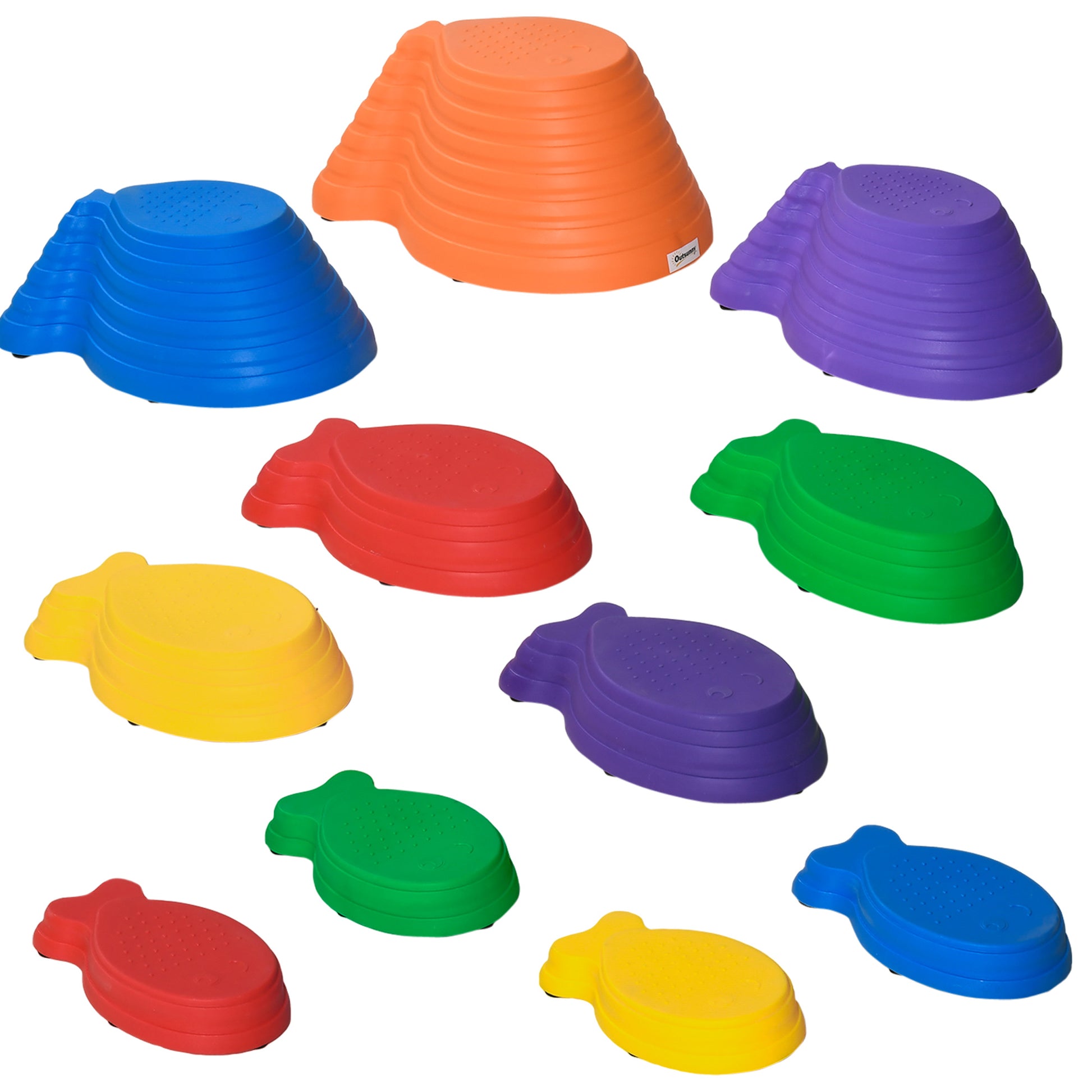 Photo of Outsunny 11 Piece Kids Balance Stepping Stones - Multicoloured in Multicoloured colour on a white background
