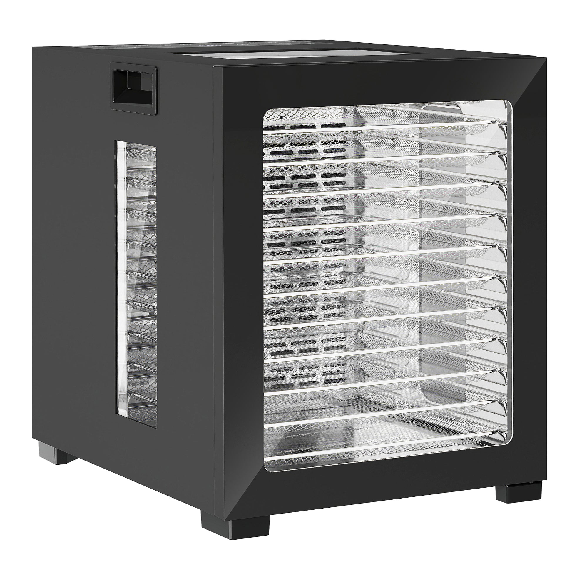 Photo of HOMCOM 12-Tray 40-70℃ Food Dehydrator - Black in Black colour on a white background
