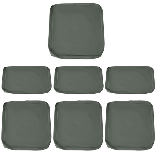 Photo of Outsunny Cushion Cover Replacement Garden Rattan Patio Furniture Seat Cover in Cover colour on a white background