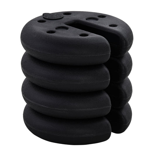 Photo of Outsunny Pop up Canopy Weight Set of 4, Heavy Duty Sand Fillable Tent Leg Weights for Marquee Party Tent Canopy, Total 20kg in 20kg colour on a white background