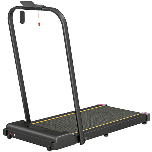 Photo of SPORTNOW 2.5HP Walking Pad, 1-6km/h Folding Treadmill with Remote Control and LED Display for Home Gym Office, Orange in Orange colour on a white background