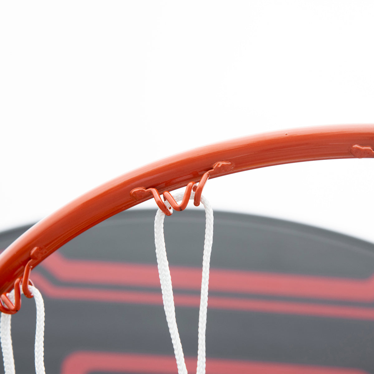 HOMCOM Basketball Hoop Stand Portable Adjustable Height 2.1-2.6m w/ Wheels, Solid Rim Stable Base, Black