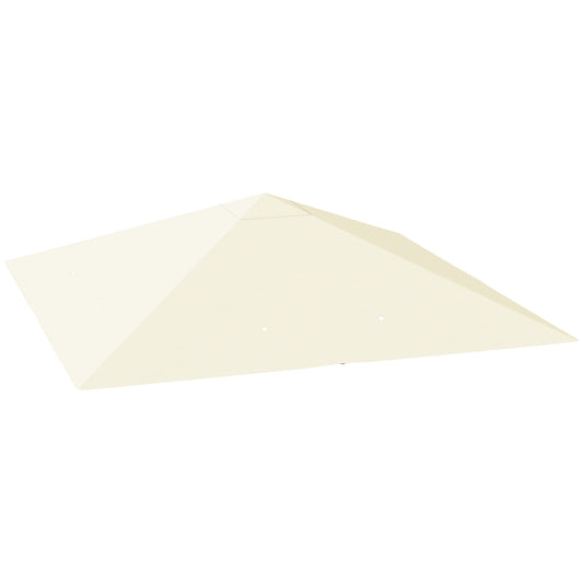Photo of Outsunny 3 x 3(m) Gazebo Canopy Replacement, for 01-0867 - Cream in Cream colour on a white background
