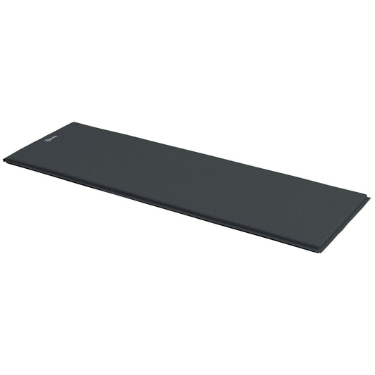Photo of Outsunny Single Inflatable Mattress, with Carry Bag - Grey in Grey colour on a white background