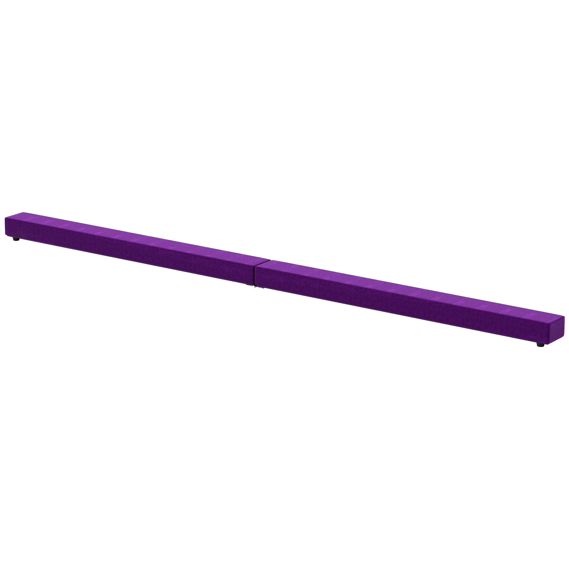 Photo of HOMCOM 2.4M 8FT Gymnastics Folding Balance Beam Home Gym Training Exercise Sports - Purple in Purple colour on a white background