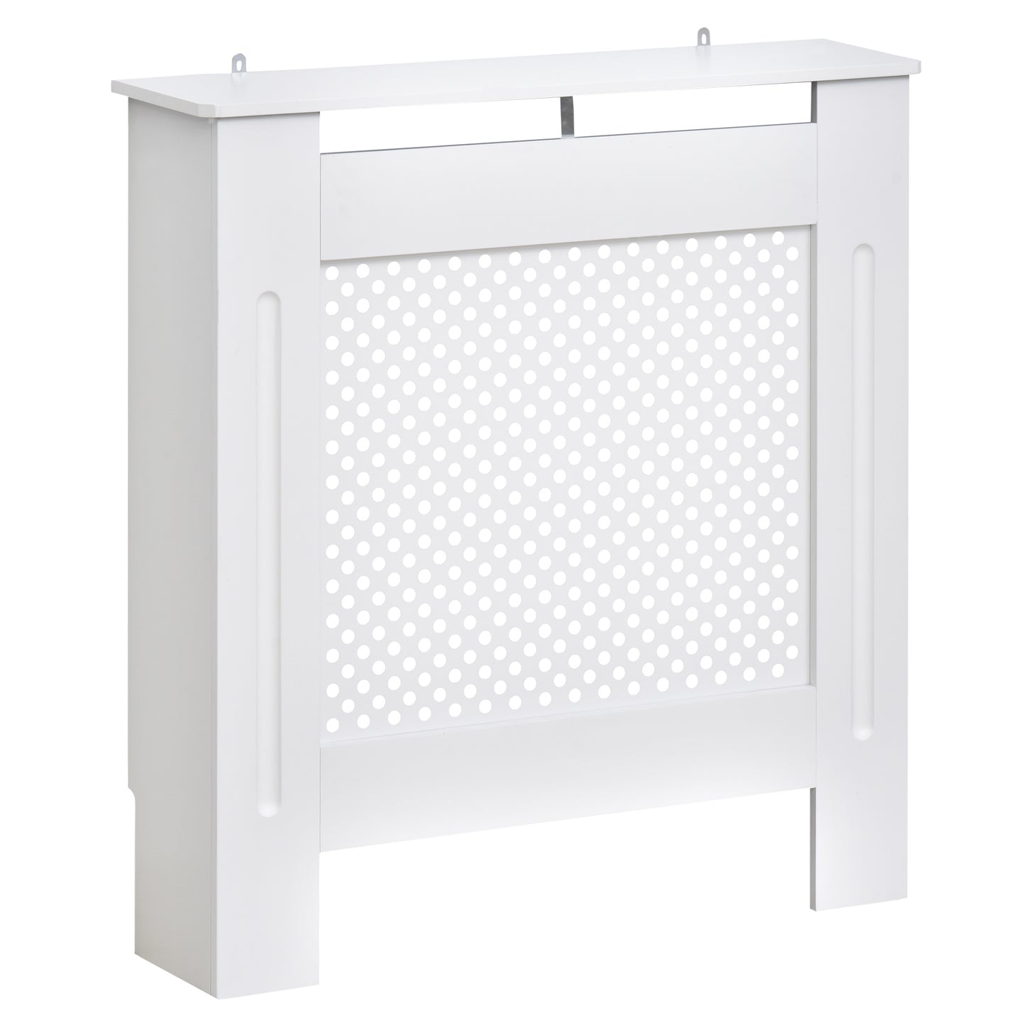 Photo of HOMCOM Wooden Radiator Cover Heating Cabinet Modern Home Furniture Grill Style  White Painted (Small) in (Small) colour on a white background